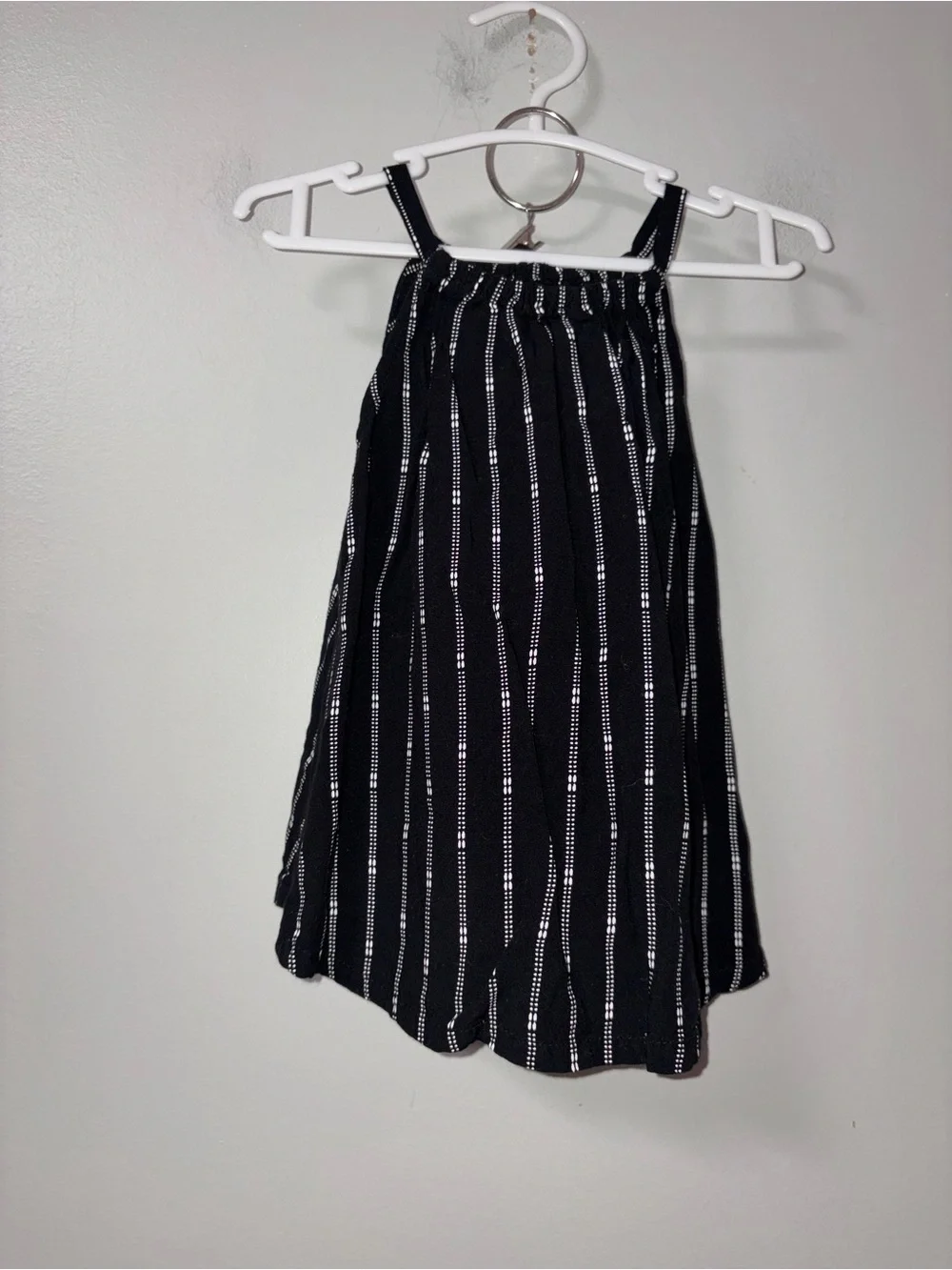 Old Navy Black White Striped Tank & Shorts Set Girls 2T